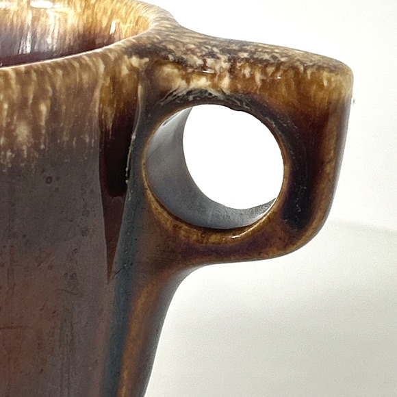 2 Vintage Hull Pottery Oven Proof Brown Drip Coffee Cocoa Tea Cups Mugs - Picture 10 of 10